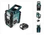Makita DMR 112 T1 Akku Baustellen Radio 7,2 - 18V Bluetooth DAB+ + 1x 5,0Ah Akku -