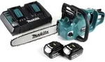 Makita DUC 355 PM2 Akku Kettens&auml;ge 36V ( 2x18V ) Brushless 35 cm + 2x 4,0 Ah...