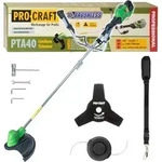 Procraft PTA40 Akku Freischneider 40 V ( 2x 20 V ) 300 mm Brushless Solo - ohne...