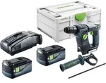 Festool BHC 18-Basic Akku Bohrhammer 18 V 1,8 J SDS Plus Brushless + 2x Akku...