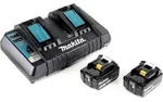 Makita DUB 361 PT 2x 18 V / 36 V Akku Laubbl&auml;ser Gebl&auml;se + 2x Makita BL 1850 5 Ah /