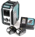 Makita DMR 115 RF Akku Baustellenradio 12V - 18V Bluetooth DAB+ IP65 + 2x Akku...