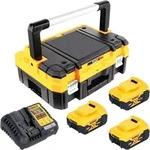 DeWalt DCB 1104 P3T Akku Starter Set 18 V mit 3x Akku 5,0 Ah + DCB 1104...