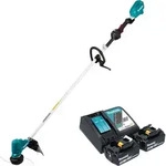Makita DUR 190 LRT2X9 Akku Rasentrimmer 18 V 300 mm Brushless + 2x Akku 5,0 Ah +