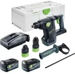 Festool KHC 18 EB-Basic Akku Kombihammer 18 V 2,6 J SDS-Plus Brushless + 2x...