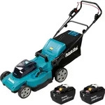 Makita DLM 480 Z Akku Rasenm&auml;her 36 V ( 2x 18 V ) 48 cm 62 l + 2x Akku 9,0 Ah...