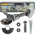 Procraft Industrial AG125Cbb Akku Flachkopf Winkelschleifer 20 V 125 mm...