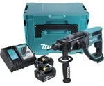 Makita DHR 202 RMJ Akku Kombihammer 18 V 2,0 J SDS Plus + 2x Akku 4,0 Ah +...