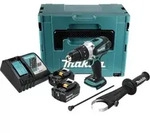 Makita DHP 458 RFJ Akku Schlagbohrschrauber 18 V 91 Nm + 2x Akku 3,0 Ah +...