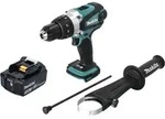 Makita DHP 458 F1 Akku Schlagbohrschrauber 18 V 91 Nm + 1x Akku 3,0 Ah - ohne