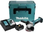 Makita DGA 452 RF1J Akku Winkelschleifer 18 V 115 mm + 1x Akku 3,0 Ah +...