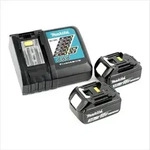 Makita DGA 506 RFJ Akku Winkelschleifer 18 V 125 mm Brushless + 2x Akku 3,0 Ah +