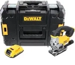 DeWalt DCS 331 NT Akku Stichs&auml;ge 18 V + 1x Akku 2,0 Ah + TSTAK - ohne Ladeger&auml;t