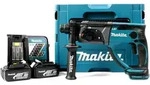 Makita BHR 202 Akku Kombihammer 18V 2,0J SDS Plus in Makpac mit 2x 3Ah Akku und