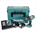 Makita DHP 484 RTJ 18V Brushless Li-Ion Akku Schlagbohrschrauber im Makpac inkl. 2x