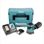 Makita DBO 180 Y1J-D 18 V Akku Exzenterschleifer + 1x Akku 1,5Ah + Ladeger&auml;t +