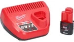 Milwaukee M12 IR-201B Akku Ratsche 12 V 47 Nm 3/8" + 1x Akku 2,0 Ah +...