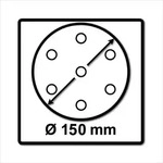 Festool STF D150/16 Schleifscheiben 150 mm Granat P80 GR / 50 St&uuml;ck ( 496977 )