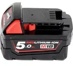 Milwaukee M18 NRG-502 Akku Starter Set 18 V 2x M18 B5 Akku 5,0 Ah + M12-18 FC