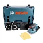Bosch GSS 18V-10 Akku Schwingschleifer 18V + 3x Schleifblatt + L-Boxx ( 06019D0202 )
