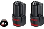 Bosch 2 x GBA 12V 3.0Ah Akku Set 12 V 3,0 Ah Li-Ion 2 St&uuml;ck ( 1600A00X7D )