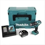 Makita DHP 483 RT1J Akku Schlagbohrschrauber 18V 40Nm im Makpac + 1x 5,0 Ah Akku