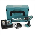 Makita DHP 483 RM1J Akku Schlagbohrschrauber 18V 40Nm im Makpac + 1x 4,0 Ah Akku
