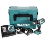 Makita DHP 484 RMJ 18V Brushless Li-Ion Akku Schlagbohrschrauber im Makpac...
