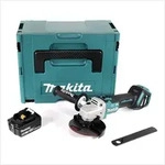 Makita DGA 513 T1J Akku Winkelschleifer 18V 125mm Brushless + 1x Akku 5,0Ah +...
