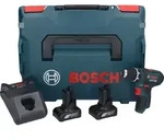 Bosch GSR 12V-15 Professional Akku Bohrschrauber 12 V 30 Nm + 2x Akku 6,0 Ah +