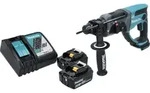 Makita DHR 202 RG Akku Kombihammer 18 V 2,0 J SDS Plus + 2x Akku 6,0 Ah +...