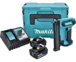 Makita DFN 350 RTJ Akku Stauchkopfnagler 18 V 15 - 35 mm + 2x Akku 5,0 Ah +