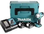 Makita DTD 156 RGJ Akku Schlagschrauber 18V 155Nm + 2x Akku 6,0Ah + Ladeger&auml;t +