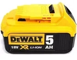 DeWalt DCW 210 NT Akku Exzenterschleifer 18V 125mm Brushless + 1x Akku 5,0Ah + TSTAK