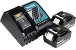 Makita DGA 519 RFJ Akku Winkelschleifer 18 V 125 mm Brushless X-Lock + 2x Akku...