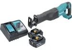 Makita DJR 186 RG Akku Recipros&auml;ge S&auml;bels&auml;ge 18 V + 2x Akku 6,0 Ah + Ladeger&auml;t
