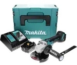 Makita DGA 506 RM1J Akku Winkelschleifer 18 V 125 mm Brushless + 1x Akku 4,0 Ah...