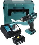 Makita DHP 483 RG1J Akku Schlagbohrschrauber 18 V 40 Nm + 1x Akku 6,0 Ah +...