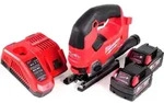 Milwaukee M18 FJS-502C Stichs&auml;ge 18V Brushless + 2x Akku 5,0Ah + Ladeger&auml;t