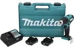 Makita DF 333 DWAE Akku Bohrschrauber 12 V max. 30 Nm + 2x Akku 2,0 Ah +...