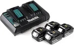 Makita DHR 281 PM4J Brushless Akku Bohrhammer 28 mm 2x 18 V f&uuml;r SDS-PLUS mit