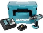 Makita DHP 482 RA1J Akku Schlagbohrschrauber 18 V 62 Nm + 1x Akku 2,0 Ah + Ladeger&auml;t