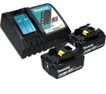 Makita DPT 353 RGJ Akku Stiftnagler 18 V 15 - 35 mm + 2x Akku 6,0 Ah + Ladeger&auml;t +