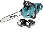 Makita DUC 353 G2 Akku Kettens&auml;ge 36V ( 2x18V ) Brushless 35 cm + 2x 6,0 Ah Akku -
