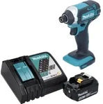 Makita DTD 152 RM1 Akku Schlagschrauber 18 V 165 Nm + 1x Akku 4,0 Ah +...