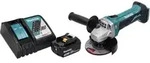 Makita DGA 452 RF1 Akku Winkelschleifer 18 V 115 mm + 1x Akku 3,0 Ah +...