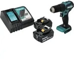 Makita DHP 483 RT Akku Schlagbohrschrauber 18 V 40 Nm Brushless + 2x Akku 5,0...