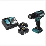 Makita DHP 485 RT Akku Schlagbohrschrauber 18 V 50 Nm Brushless + 2x Akku 5,0...