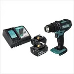 Makita DHP 482 RT Akku Schlagbohrschrauber 18 V 62 Nm + 2x Akku 5,0 Ah + Ladeger&auml;t