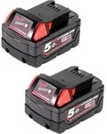 Milwaukee Akku Starter 18V Set mit 2x M18 B5 Akku 18V 5,0Ah
